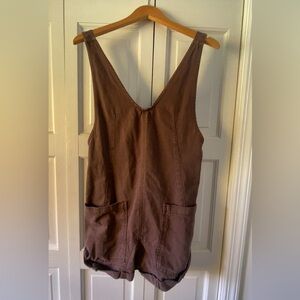 Free People• We The Free Highroller Shortalls • mocha• XS